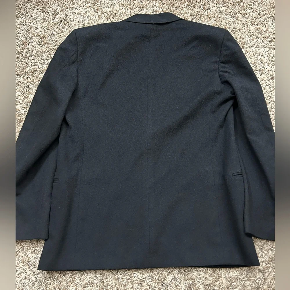 Valentino Uomo Black Wool Cashmere Men’s Blazer Sz 41R
